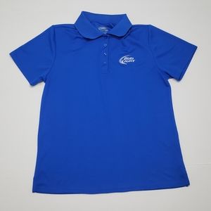 Womens Core 365 Budlight Blue Golf Polo Medium